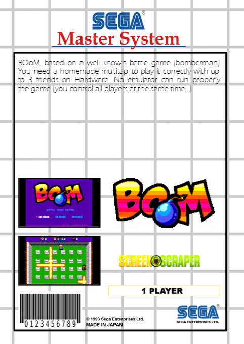 Boom (Homebrew) — Box back